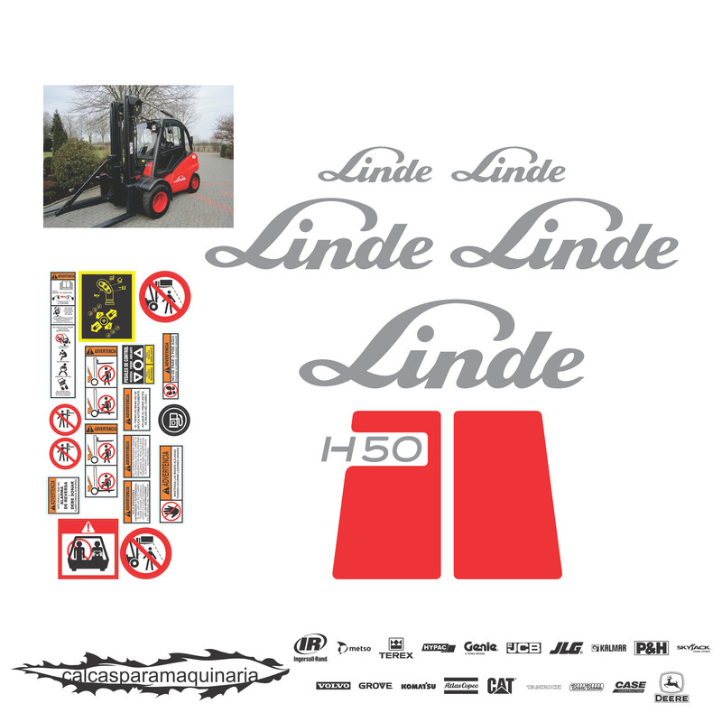JUEGO DE CALCAS DE RESTAURACION PARA LINDE H50
