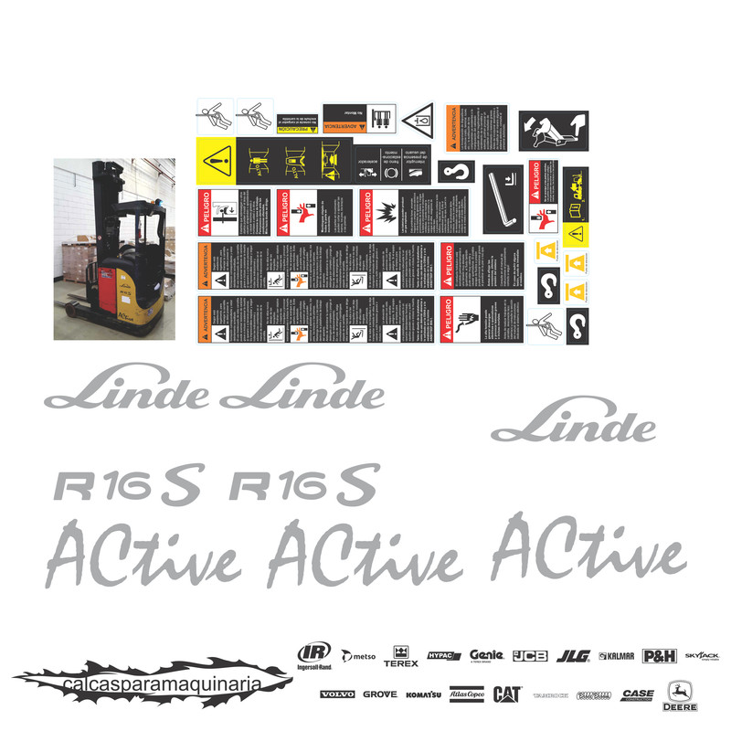 JUEGO DE CALCAS DE RESTAURACION PARA LINDE HR16S