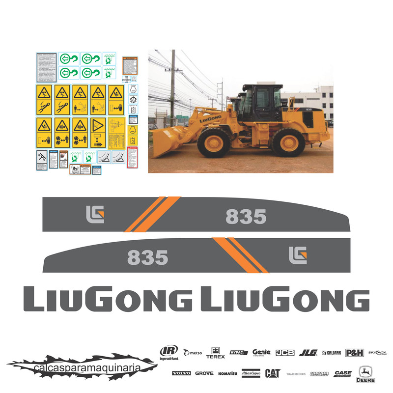 JUEGO DE CALCAS DE RESTAURACION PARA LIUGONG 835