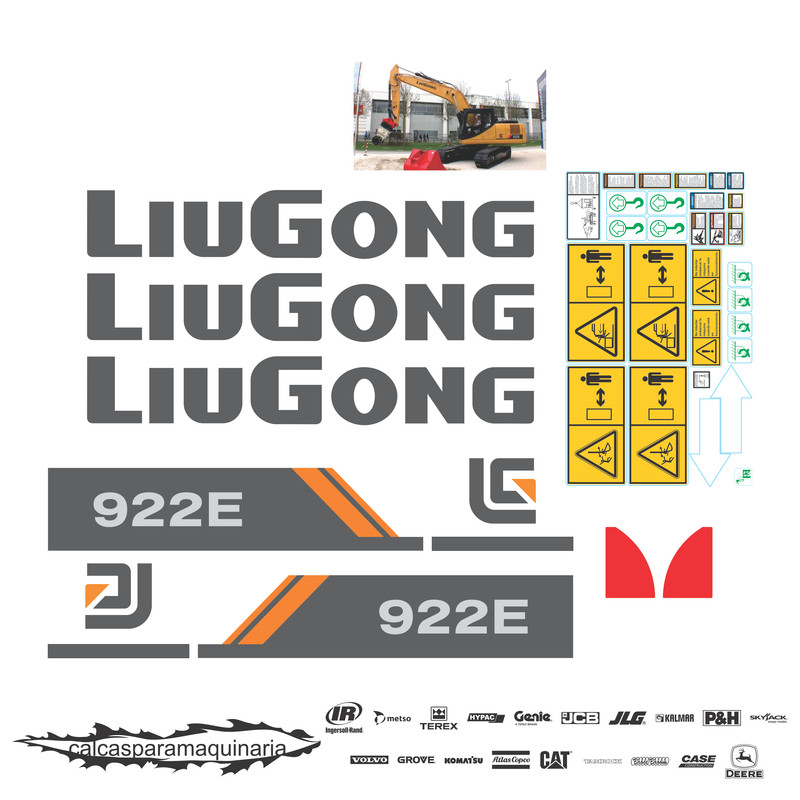 JUEGO DE CALCAS DE RESTAURACION PARA LIUGONG 922E
