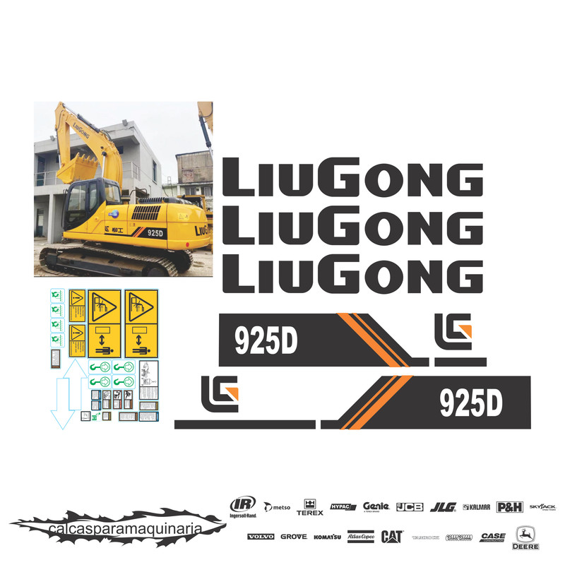 JUEGO DE CALCAS DE RESTAURACION PARA LIUGONG 925D