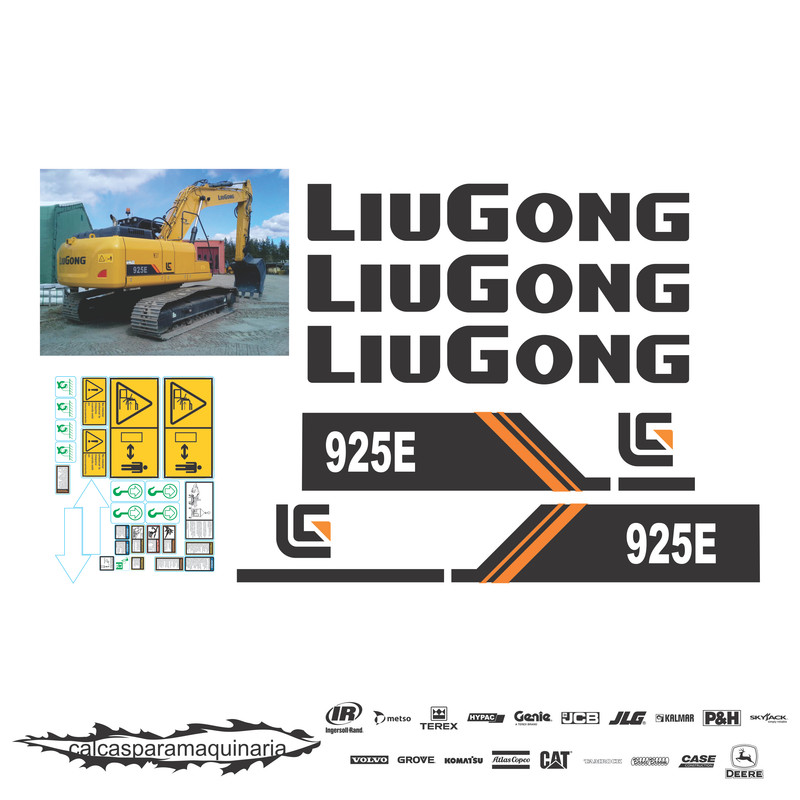 JUEGO DE CALCAS DE RESTAURACION PARA LIUGONG 925E