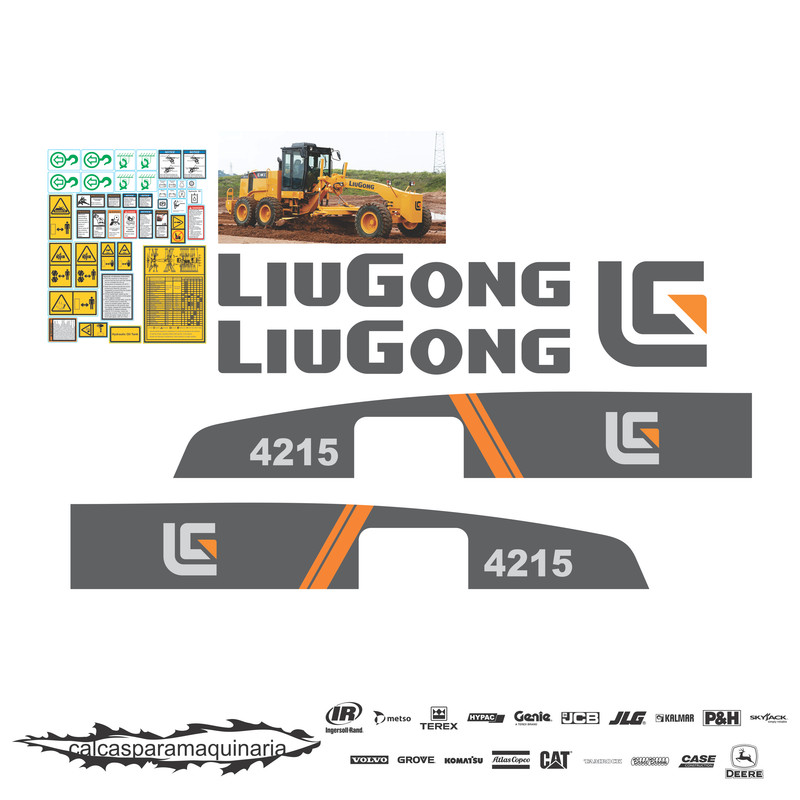 JUEGO DE CALCAS DE RESTAURACION PARA LIUGONG 4215