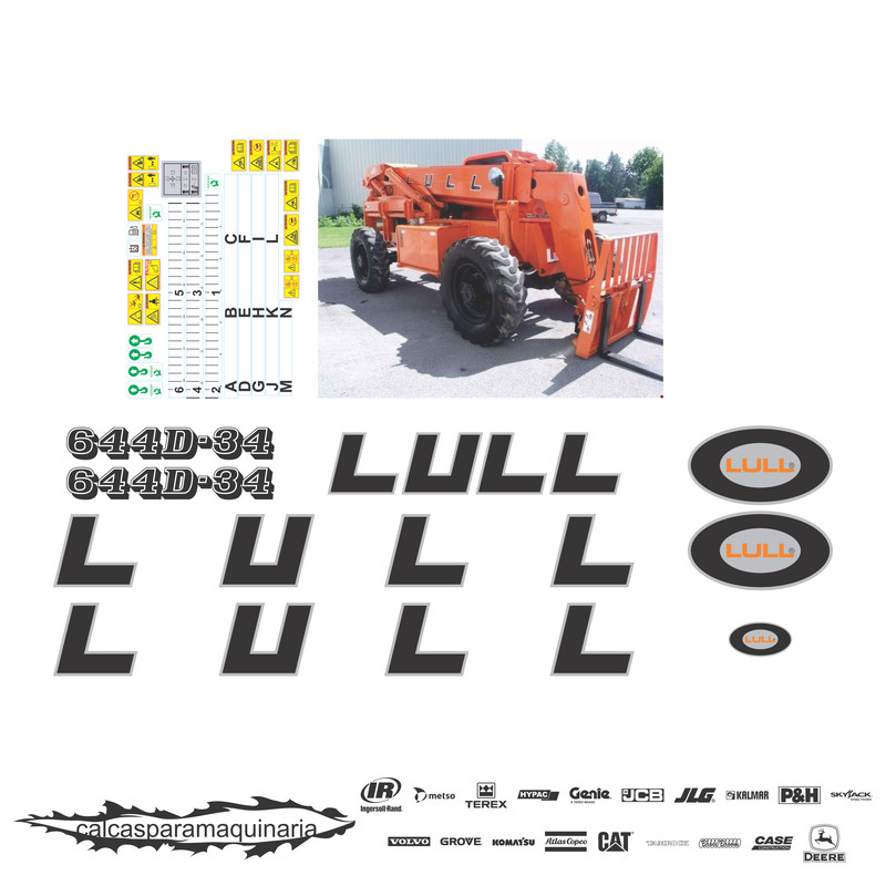 JUEGO DE CALCAS DE RESTAURACION PARA LULL 644D34