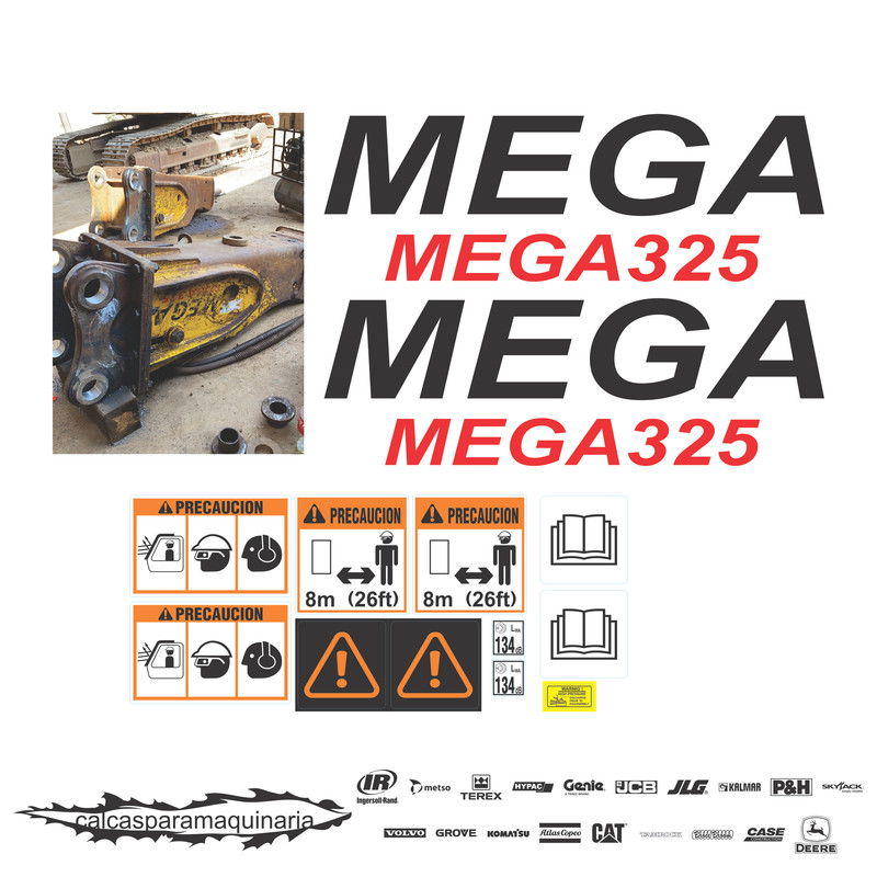 JUEGO DE CALCAS DE RESTAURACION PARA MEGA 325