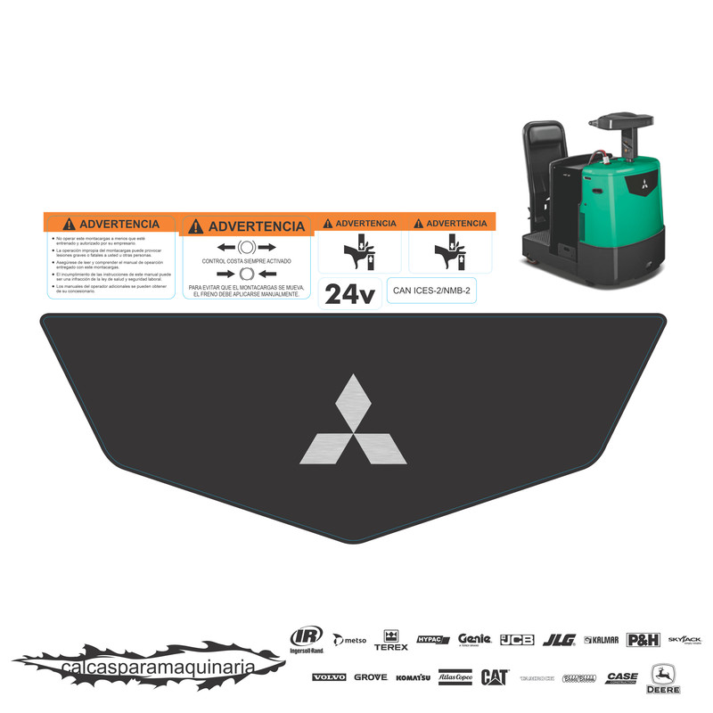 JUEGO DE CALCAS DE RESTAURACION PARA MITSUBISHI PMT45M