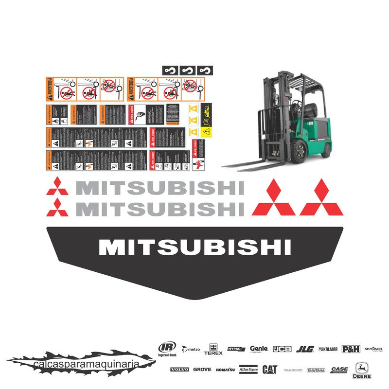 JUEGO DE CALCAS DE RESTAURACION PARA MITSUBISHI 2FBC25 
