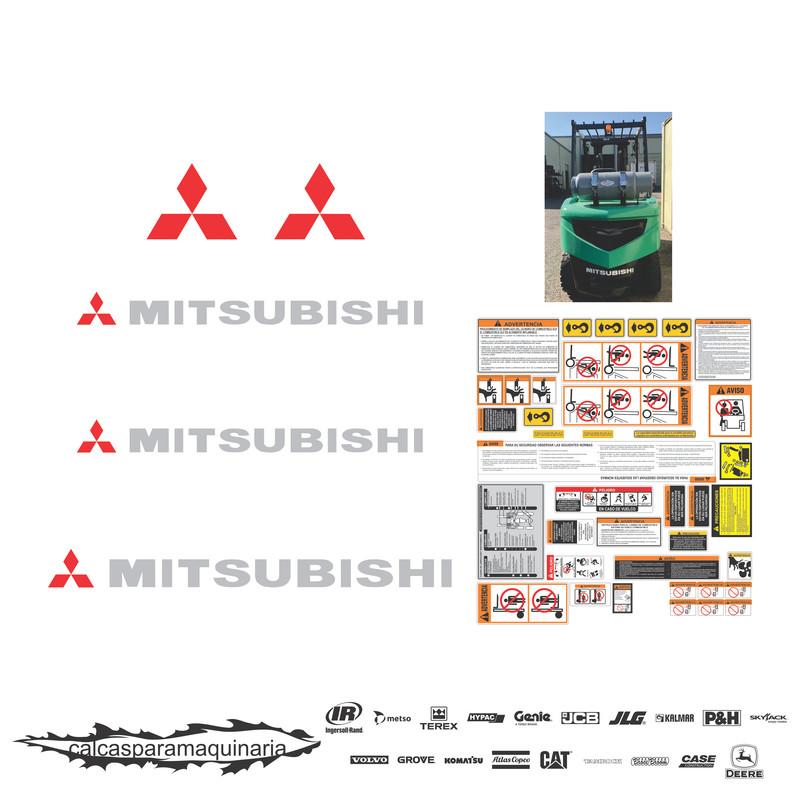JUEGO DE CALCAS DE RESTAURACION PARA MITSUBISHI FG70K