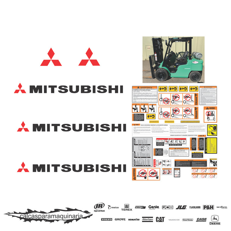 JUEGO DE CALCAS DE RESTAURACION PARA MITSUBISHI FG35N
