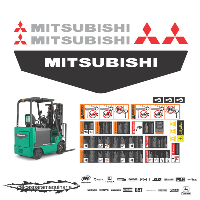 JUEGO DE CALCAS DE RESTAURACION PARA MITSUBISHI FB18NT