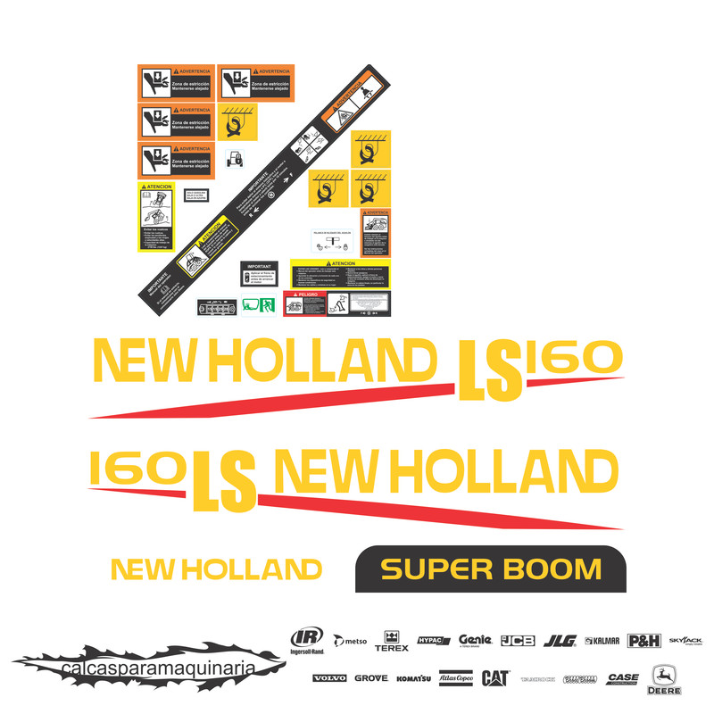 JUEGO DE CALCAS DE RESTAURACION PARA NEW HOLLAND LS160