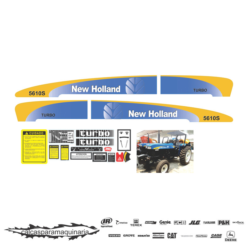 JUEGO DE CALCAS DE RESTAURACION PARA NEW HOLLAND 5610S