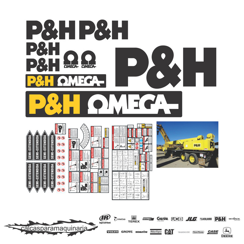 JUEGO DE CALCAS DE RESTAURACION PARA OMEGA P&H T300A