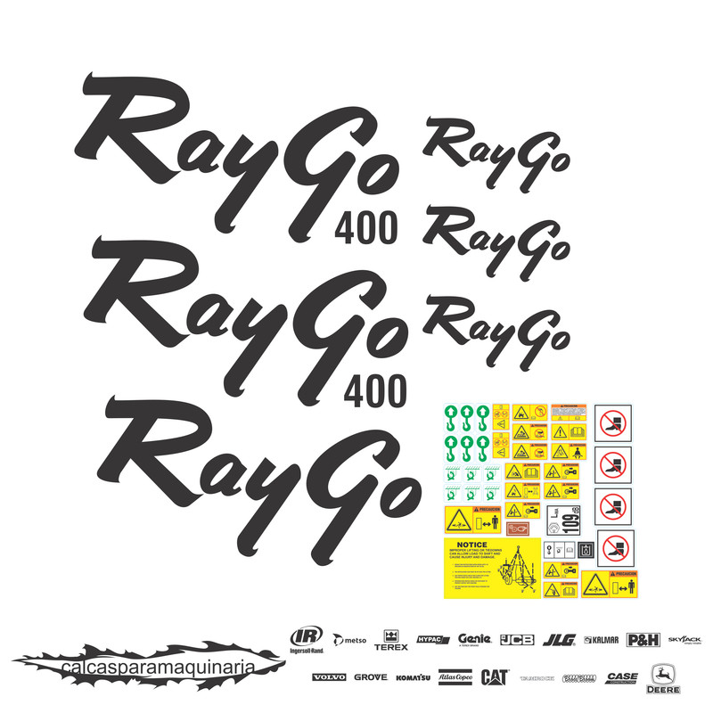 JUEGO DE CALCAS DE RESTAURACION PARA RAYGO 400
