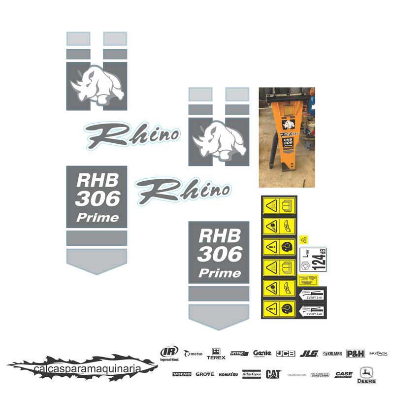 JUEGO DE CALCAS DE RESTAURACION PARA RHINO RHB306