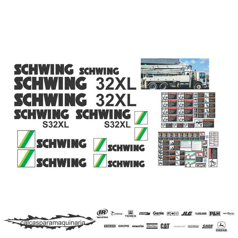 JUEGO DE CALCAS DE RESTAURACION PARA SCHWING S32XL