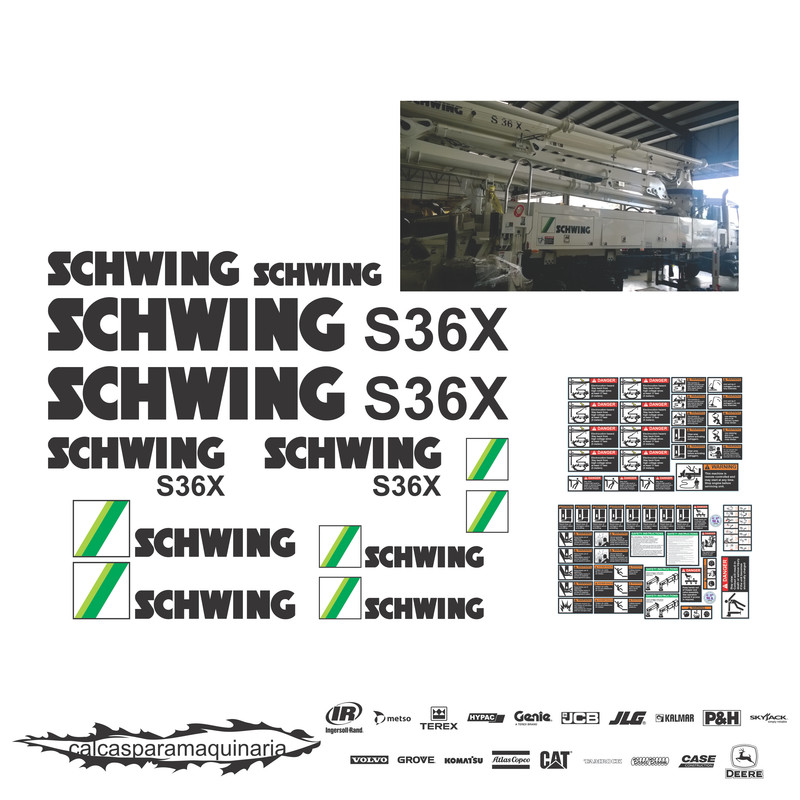 JUEGO DE CALCAS DE RESTAURACION PARA SCHWING S36X