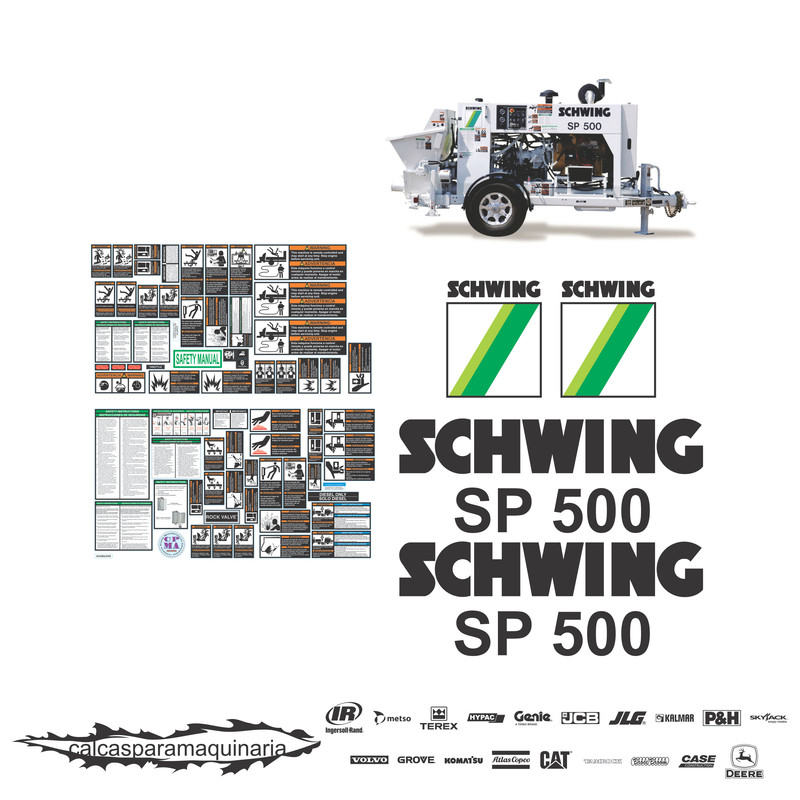 JUEGO DE CALCAS DE RESTAURACION PARA SCHWING SP500