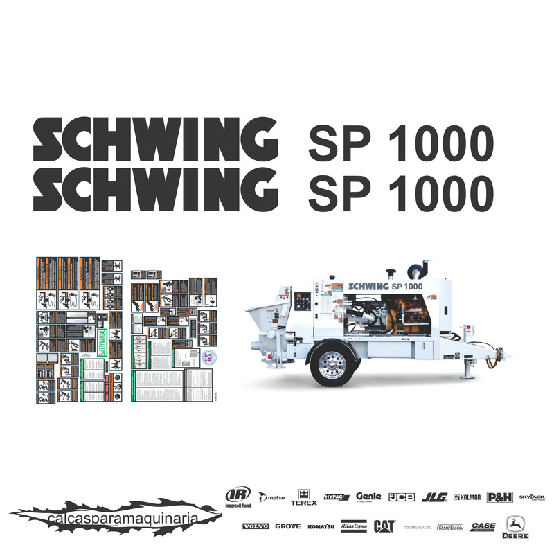 JUEGO DE CALCAS DE RESTAURACION PARA SCHWING SP1000