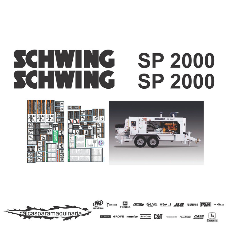 JUEGO DE CALCAS DE RESTAURACION PARA SCHWING SP2000
