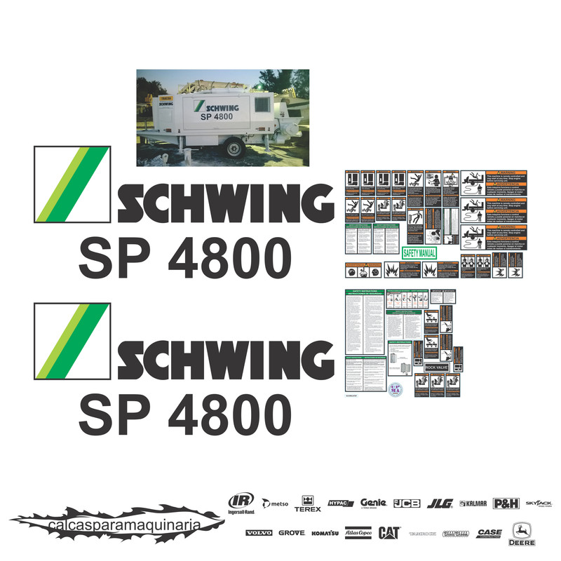 JUEGO DE CALCAS DE RESTAURACION PARA SCHWING SP4800
