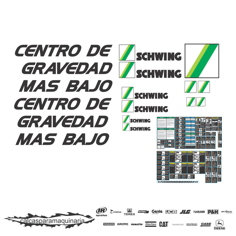 JUEGO DE CALCAS DE RESTAURACION PARA SCHWING TROMPO SEG