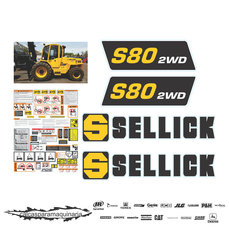 JUEGO DE CALCAS DE RESTAURACION PARA SELLICK S80