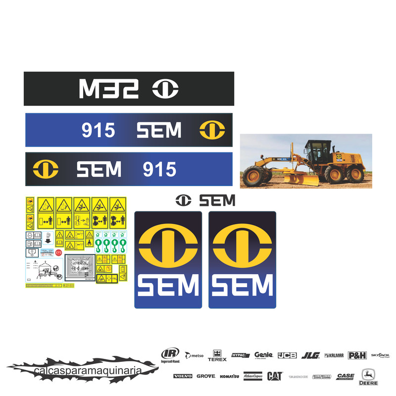 JUEGO DE CALCAS DE RESTAURACION PARA SEM 915