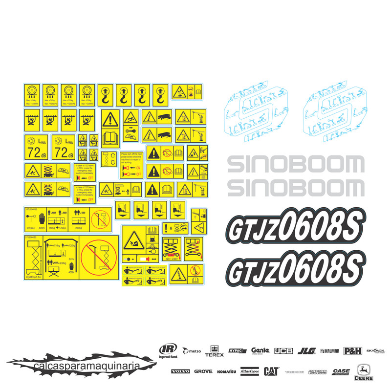 JUEGO DE CALCAS DE RESTAURACION PARA SINOBOOM GTJZ0608S
