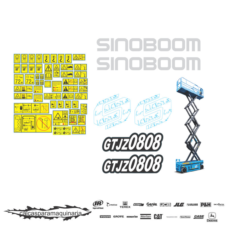 JUEGO DE CALCAS DE RESTAURACION PARA SINOBOOM GTJZ0808S