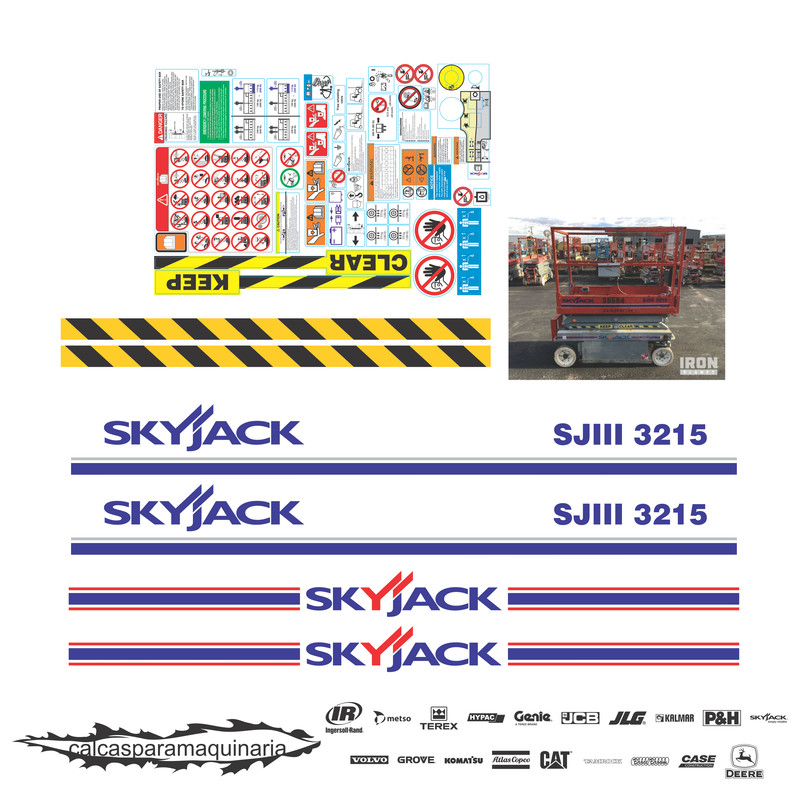 JUEGO DE CALCAS DE RESTAURACION PARA SKYJACK SJIII3215