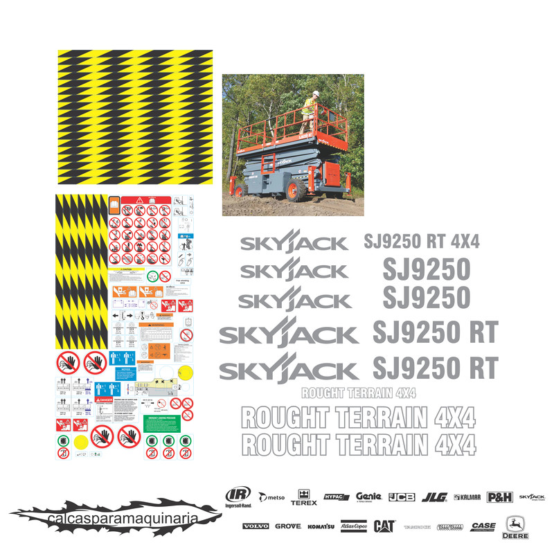 JUEGO DE CALCAS DE RESTAURACION PARA SKYJACK SJ9250RT