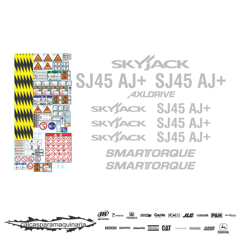 JUEGO DE CALCAS DE RESTAURACION PARA SKYJACK SJ45AJ+