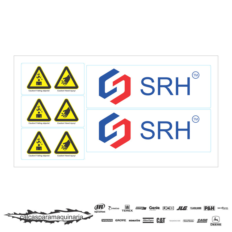 JUEGO DE CALCAS DE RESTAURACION PARA SRH SRH 