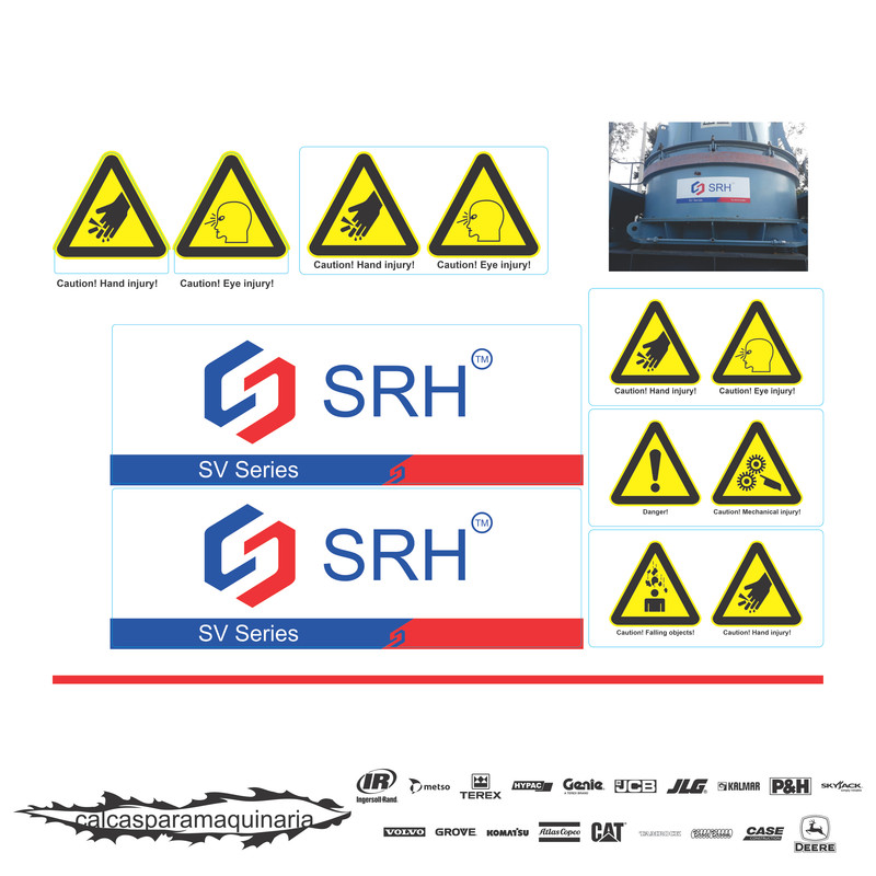 JUEGO DE CALCAS DE RESTAURACION PARA SRH SV10R32