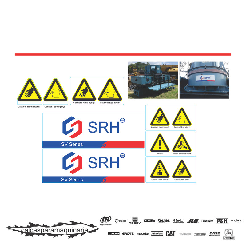 JUEGO DE CALCAS DE RESTAURACION PARA SRH SRH