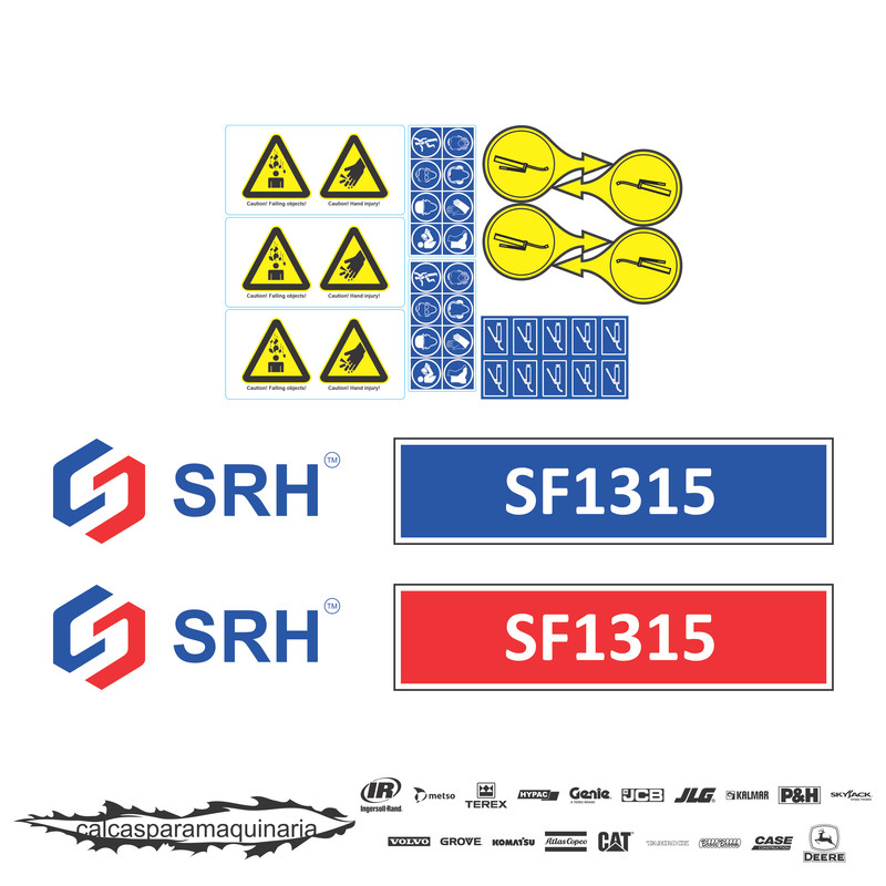JUEGO DE CALCAS DE RESTAURACION PARA SRH SF1315