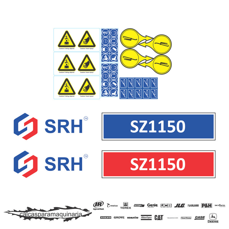 JUEGO DE CALCAS DE RESTAURACION PARA SRH SZ1150