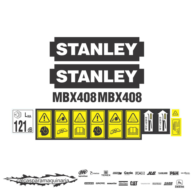 JUEGO DE CALCAS DE RESTAURACION PARA STANLEY MBX408  