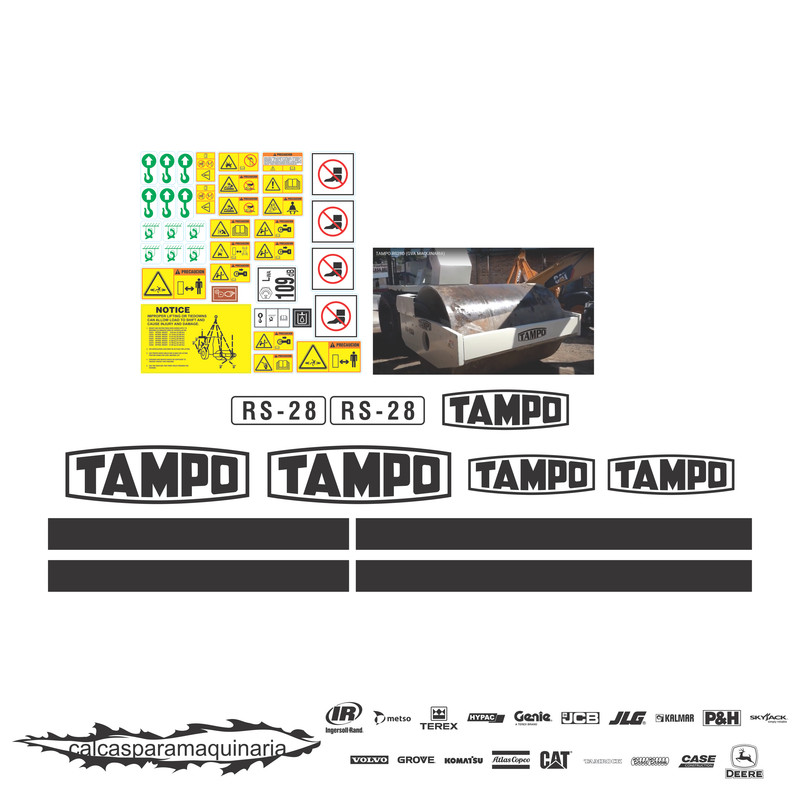 JUEGO DE CALCAS DE RESTAURACION PARA TAMPO RS28
