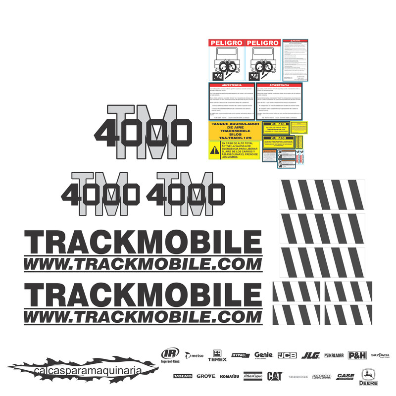 JUEGO DE CALCAS DE RESTAURACION PARA TRACKMOBILE TM4000