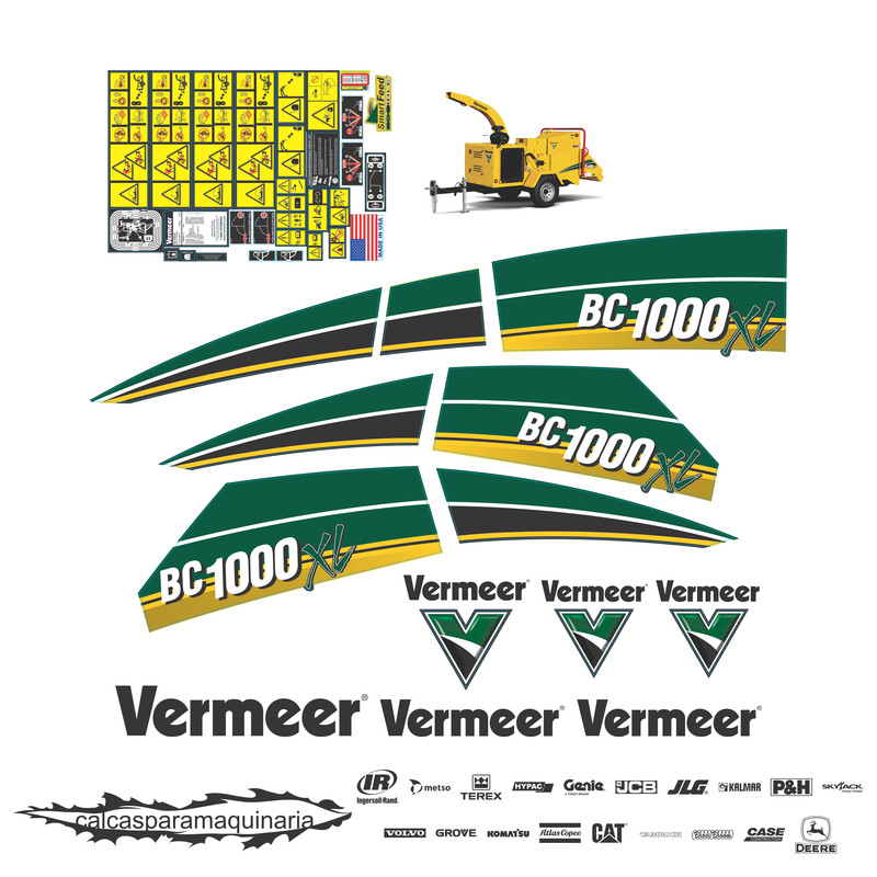 JUEGO DE CALCAS DE RESTAURACION PARA VERMEER BC1000XL 
