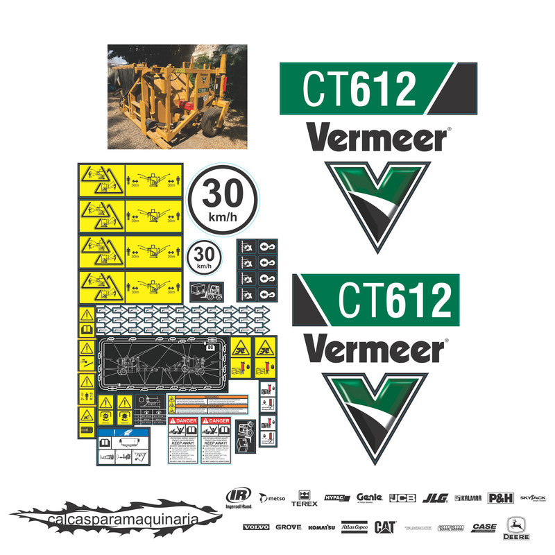 JUEGO DE CALCAS DE RESTAURACION PARA VERMEER CT612 