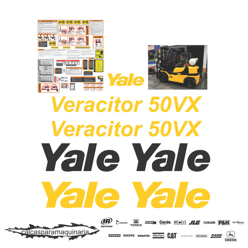 JUEGO DE CALCAS DE RESTAURACION PARA YALE GLP050VX