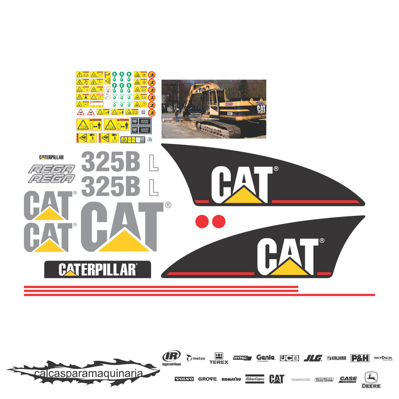JUEGO DE CALCAS DE RESTAURACION PARA CAT 325BL