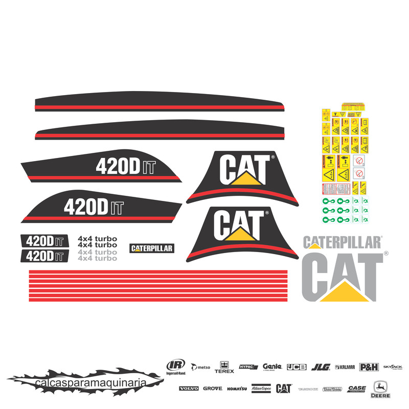 JUEGO DE CALCAS DE RESTAURACION PARA CAT 420DIT