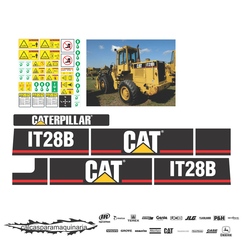 JUEGO DE CALCAS DE RESTAURACION PARA CAT IT8B VJO