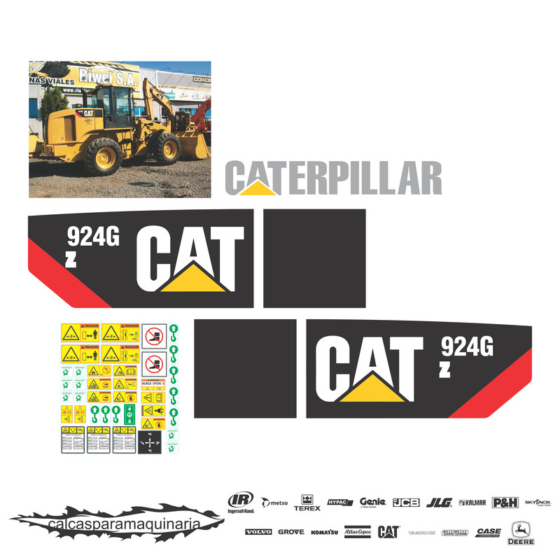JUEGO DE CALCAS DE RESTAURACION PARA CAT 924GZ NVO