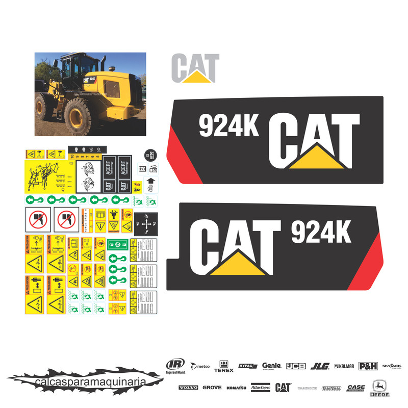 JUEGO DE CALCAS DE RESTAURACION PARA CAT 924K NVO