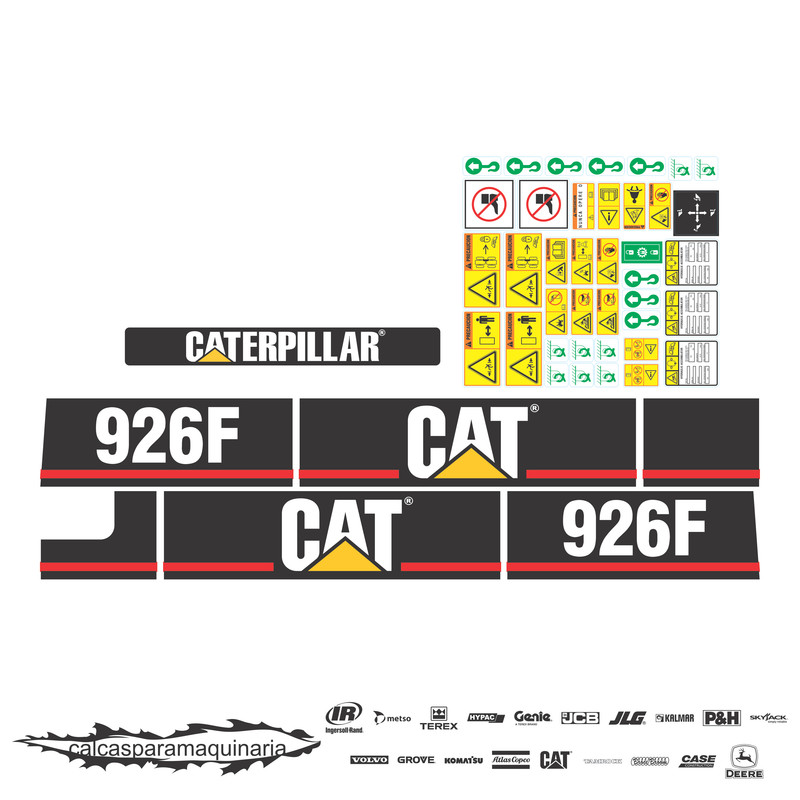 JUEGO DE CALCAS DE RESTAURACION PARA CAT 926F VJO 2